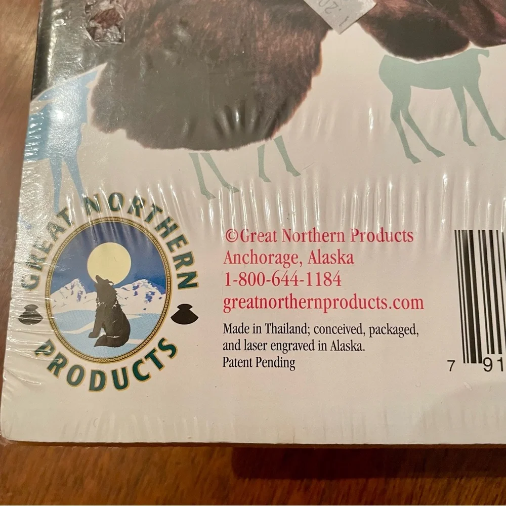 Great Northern Products Wooden Moose Mixers NWT Toss Salad Pasta Alaska